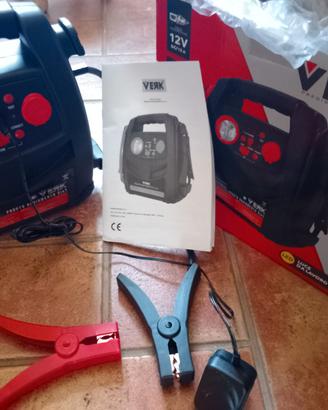 Avviatore auto + luce + gonfia gomme