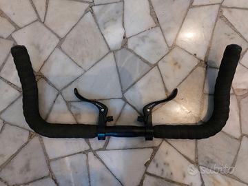 MANUBRIO BULLHORN NASTRO TAPPI LEVE RADIUS NUOVI