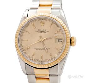 Rolex Date Just Medio ref. 68273 Acc Oro