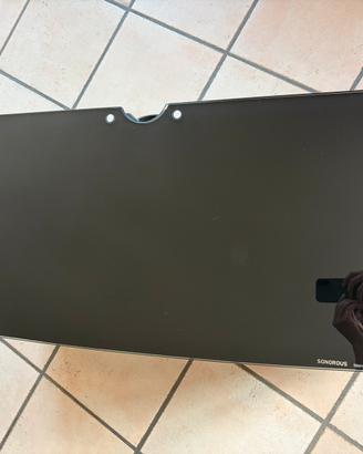 Mobile porta TV moderno vetro con doppio ripiano