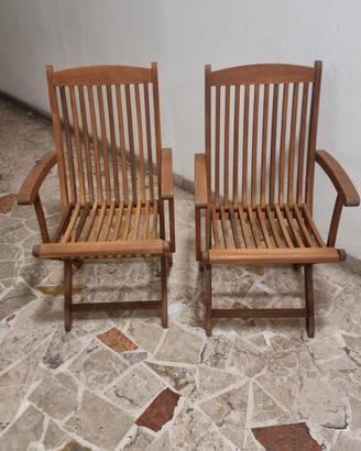 Sedie pieghevoli da esterno