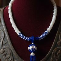 Collana Perle Artigianale Vintage Anni 20 tubolare