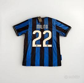 Maglia Calcio Milito #22 Inter Home 2009/10