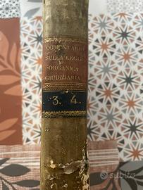 Libro Legge Organica Giudiziaria 1818