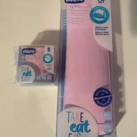 Chicco Take Eat Easy Tovaglietta e Bicchiere rosa