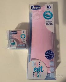 Chicco Take Eat Easy Tovaglietta e Bicchiere rosa