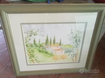 acquerello Giorgio Gosso. castellina in chianti  