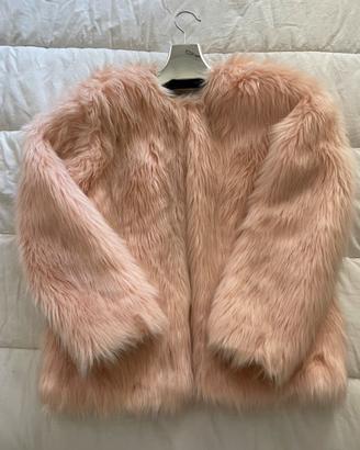 Ecopelliccia rosa cipria