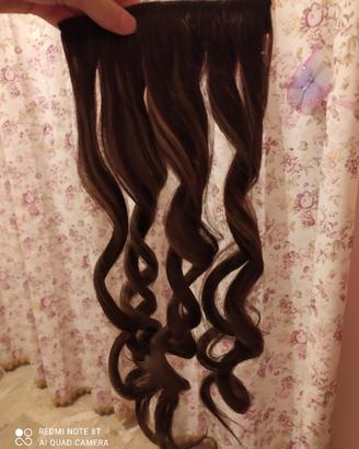 due fasce di extension capelli veri