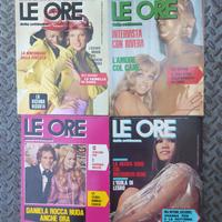 4 riviste Le Ore della settimana anno 1972