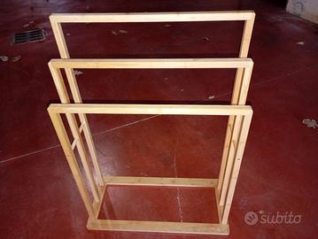 Mobiletto porta asciugamani bambù 