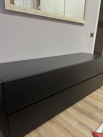 Comò in rovere nero