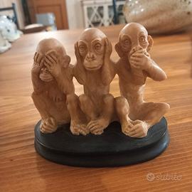 Statuetta Le tre Scimmie Sagge