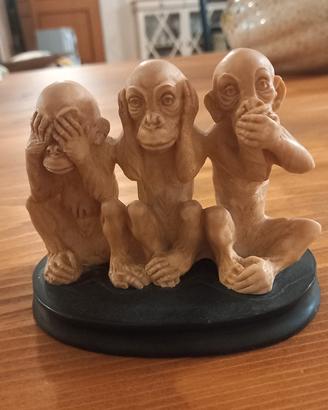 Statuetta Le tre Scimmie Sagge