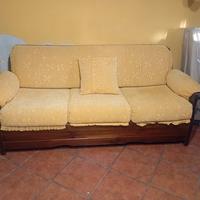 divano letto posti da seduto 3 in legno
