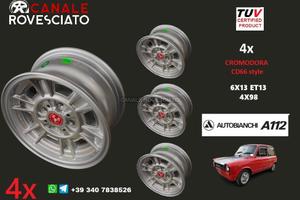 4 Cerchi CROMODORA CD66 6x 13 4x98 et 13 A112
