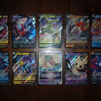 Lotto di 10 Carte Pokemon Ita Rare V Holo Full Art