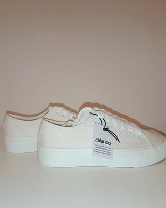 Sneakers basse Anna Field bianche platform n.36