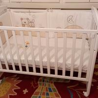 Lettino Cuoricini Mod. Cuoricino Co-sleep Bianco