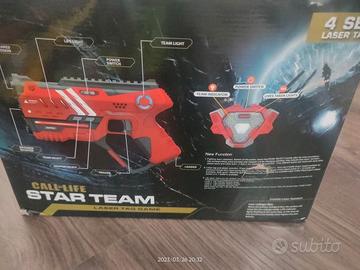 PISTOLE LASER TAG "STAR TEAM" CON PETTORINE