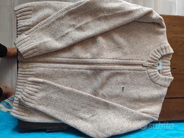 maglia con zip donna Lacoste 