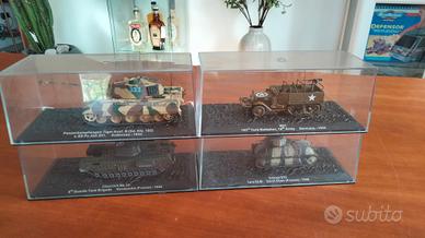WW2 modellino carro armato elmetto modellismo 1/72