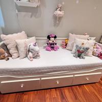 Letto divano HEMNES usato con 2 materassi