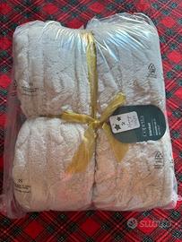 Coperta matrimoniale panna Blanket 250×200 nuova
