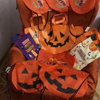 Lotto di 11 sacchetti portacaramelle per Halloween