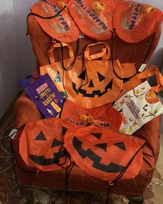 Lotto di 11 sacchetti portacaramelle per Halloween