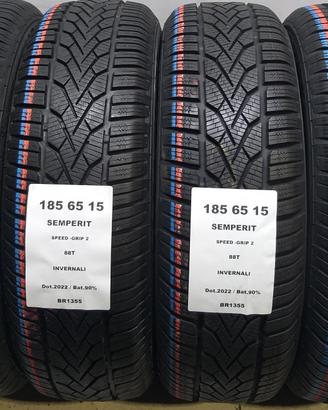 4 GOMME 185 65 15 SEMPERIT BR1355