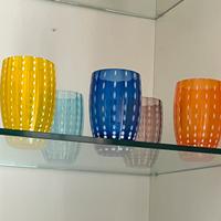 Set di 6 bicchieri colori assortiti