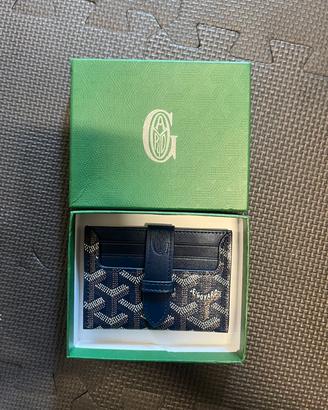 portacarte goyard blu