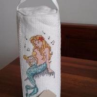 Beauty -Trousse-Pochette ricamo punto croce