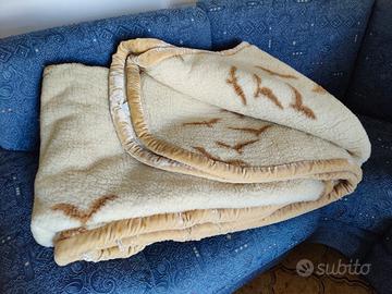 Coperta matrimoniale in lana merinos