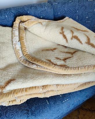 Coperta matrimoniale in lana merinos
