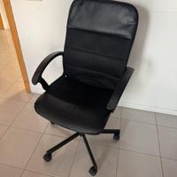 Sedia ufficio ecopelle nera