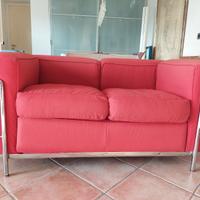 Cassina LC2 Poltrone 2posti, originale, in tessuto