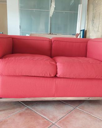 Cassina LC2 Poltrone 2posti, originale, in tessuto