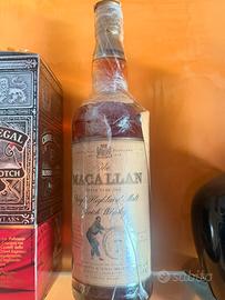 Lotto 4  whisky anni 80 con Macallan 7 Giovinetti