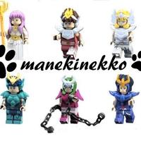 6 Minifigure CAVALIERI ZODIACO San Seiya tipo LEGO