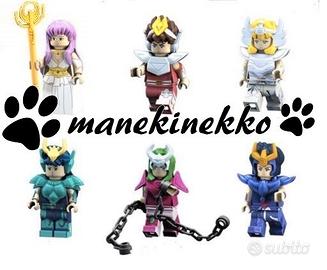 6 Minifigure CAVALIERI ZODIACO San Seiya tipo LEGO