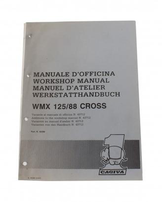 Manuale officina Cagiva WMX 125 Cross 1988