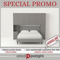 Camera ponte + letto contenitore - Imbottito