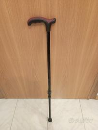 Bastone per anziani in alluminio lungh regolabile