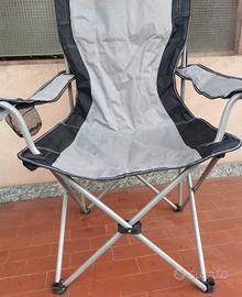 Sedia da campeggio pieghevole in alluminio