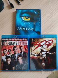 Lotto 2 Blu-ray (300+Ocean's 13) e 1 DVD (Avatar)