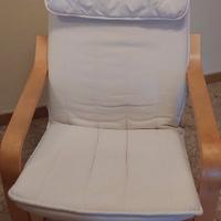 Poltrona ikea poang con cuscino
