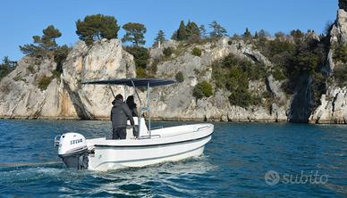 Open Gangini J585 motore Selva Yamaha 40 hp