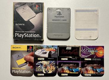 Sony Plasystation 1 memeory card originale + ades